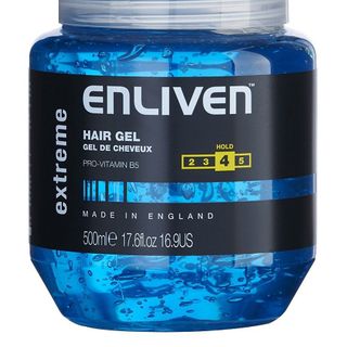 Gel vuốt tóc giữ nếp cứng enliven hair gel - extreme 500ml độ cứng 4/5 - hũ lớn
