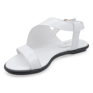 Giày sandal xẹp chéo một bên