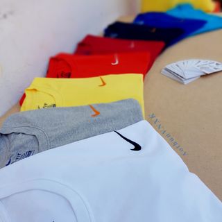Áo nike cổ tròn 100 cotton