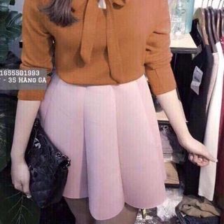 Áo thun gân cột nơ 01 giá sỉ