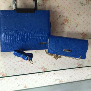 Bộ 2 túi xách cá sấu quai nhựa