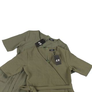 Đầm thắt eo xanh rêu