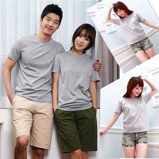 Áo thun trơn cặp nam nữ đủ màu