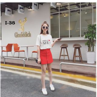 Áo thun nữ tay ngắn in họa tiết hoa văn
