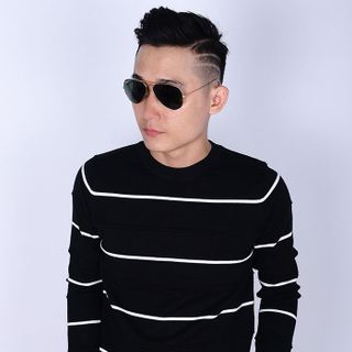 Áo len nam tay dài thời trang sọc ngang 853