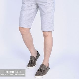Quần short kaki nam hoạ tiết thời trang