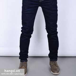 Quần jeans nam xanh đen túi chéo