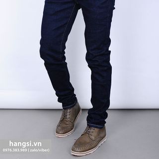 Quần jeans nam xanh đen túi chéo