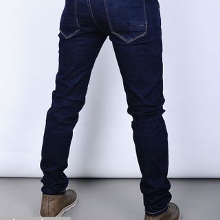 Quần jeans nam xanh đen túi chéo