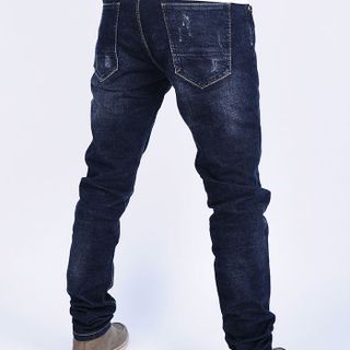 Quần jeans nam slim rách bụi