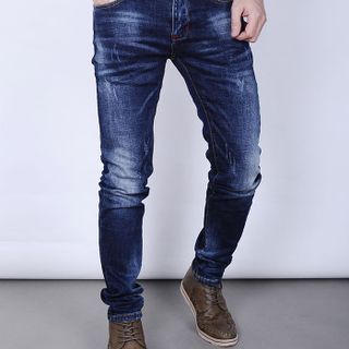 Quần jeans nam skinny wat xước bụi goratop
