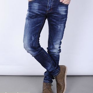 Quần jeans nam skinny wat xước bụi goratop