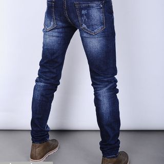 Quần jeans nam skinny wat xước bụi goratop