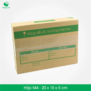 M4 - size 20x15x5 cm- hộp carton đóng gói gửi hàng thu hộ cod
