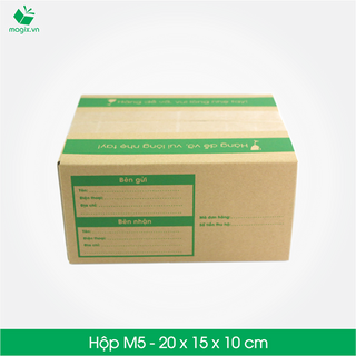 M5 - size 20x15x10 cm- hộp carton đóng gói gửi hàng thu hộ cod