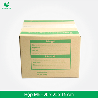 M6 -size 20x20x15 cm- hộp carton đóng gói gửi hàng thu hộ cod giá sỉ