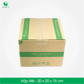 M6 -size 20x20x15 cm- hộp carton đóng gói gửi hàng thu hộ cod