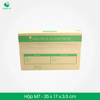 M7 - size 25x17x35 cm- hộp carton đóng gói gửi hàng thu hộ cod