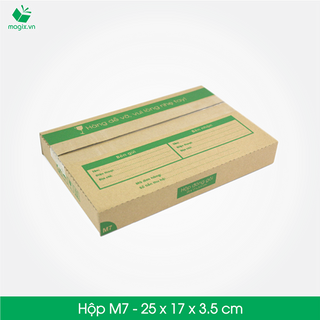 M7 - size 25x17x35 cm- hộp carton đóng gói gửi hàng thu hộ cod