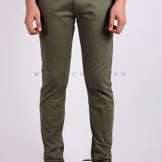 Quần kaki nam màu xanh lính