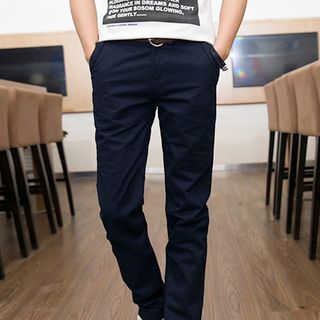 Quần kaki nam màu vàng bò