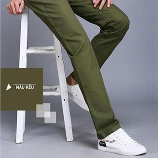 Quần kaki nam màu vàng bò