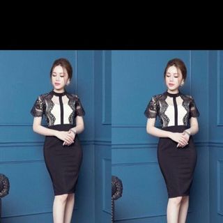 Đầm body ren