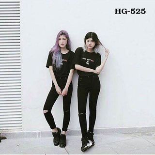 Hg-525 quần nữ skinny rách gối