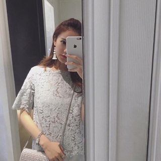 Hg-516 sét bộ áo ren quần short basic màu hồng
