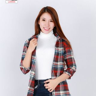 Áo sơ mi nữ form dài