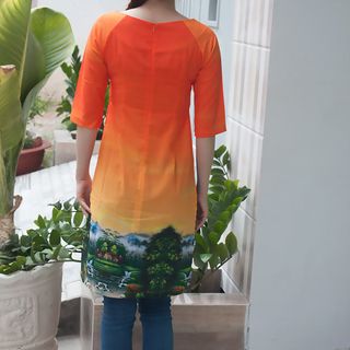 Áo dài cách tân act4155