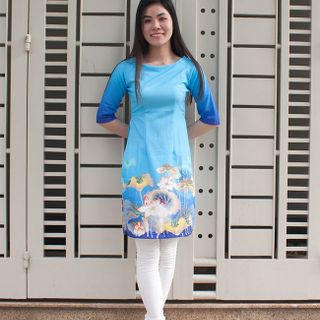 Áo dài cách tân act059