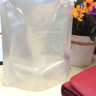 Túi zipper đáy đứng ghép bạc