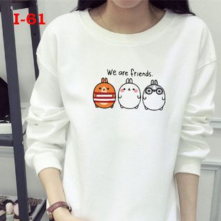 Áo thun vây cá nữ tay dài in chữ