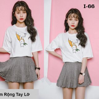 Áo thun tay lỡ form rộng in mèo cái ly 3 màu