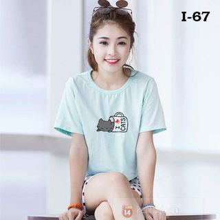 Áo thun form rộng tay lỡ in con thỏ cà rốt