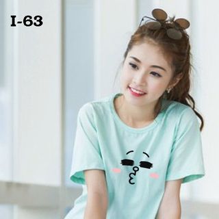 Áo thun form rộng tay lỡ in con thỏ cà rốt