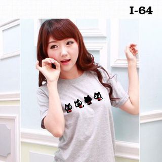Áo thun nam nữ in họa tiết love trái tim