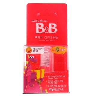 Bàn chải đánh răng dành cho bé bb silicone toothbrush step 0 giá sỉ