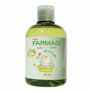 Gel tắm gội cho bé chiết ô-liu farmasi baby shampoo olive giá sỉ