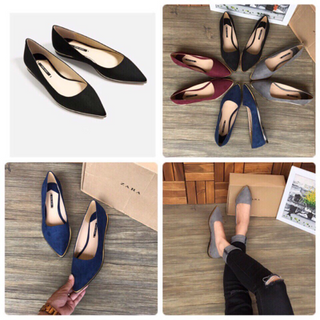 Búp bê xẹp da lộn