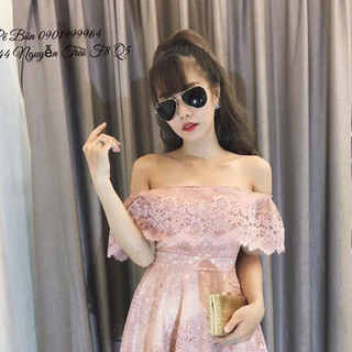 Đầm bẹt vai ren