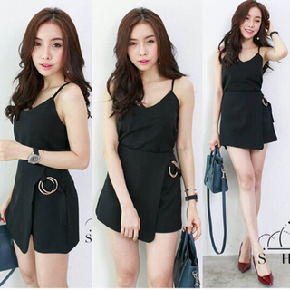 Bộ set quần váy áo dây y hình 100