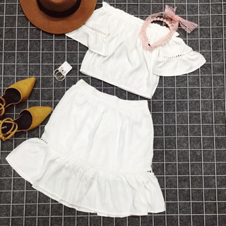 Bộ set váy đuôi cá y hình 100