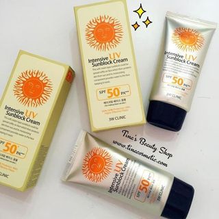 Kem chống nắng 3w clinic intensive uv sunblock cream spf 50 pa