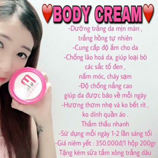 Body cream mwhite
