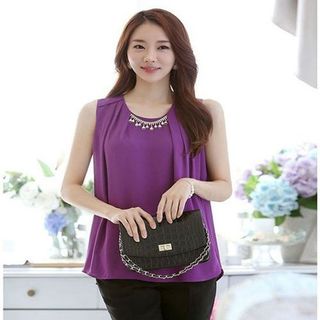 Áo sơmi nữ hàn quốc kết vòng đeo cổ tp205