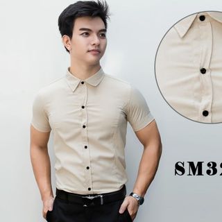 Áo sơ mi nam tay ngắn hiệu bland fashion