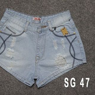 Quần short jean nữ