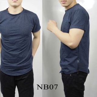 Áo thun nam tay ngắn có khóa kéo